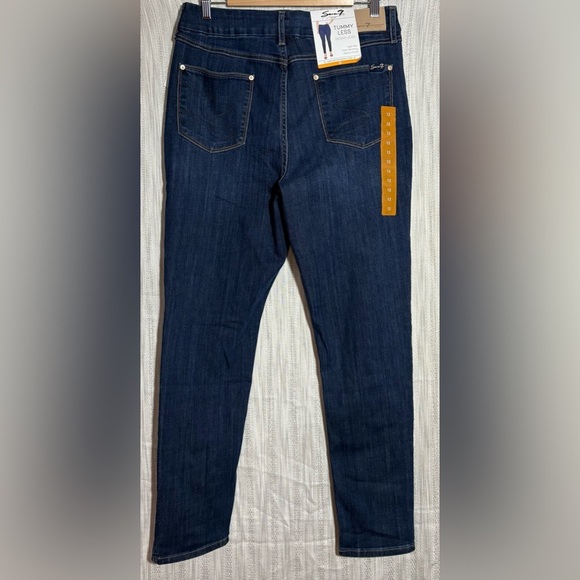 Seven7 Dark Blue Women's Skinny Jeans. NWT size 12 - Picture 3 of 6